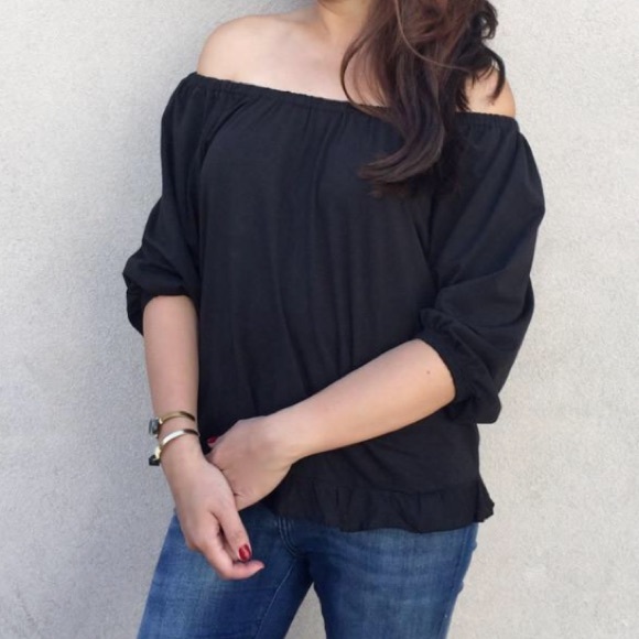 Off the Shoulder Peasant Blouse - Picture 2 of 6